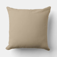 Warm Sand Colour - Throw Pillow