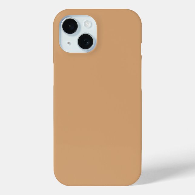 Warm Sand iPhone 15 Case – Customisable (Back)