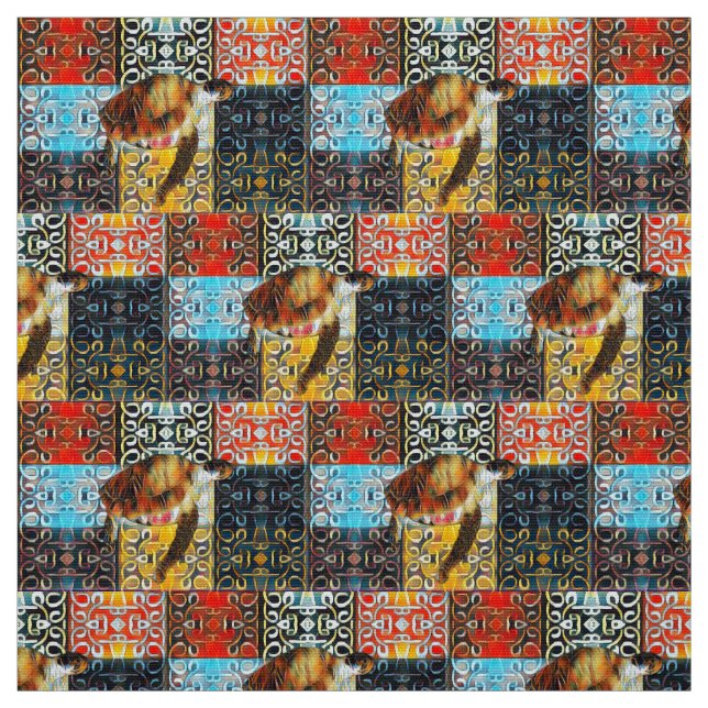 Warm Sea Turtle Pattern Fabric (Swatch)