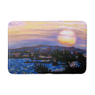 Warm Seas Sunset Bath Mat