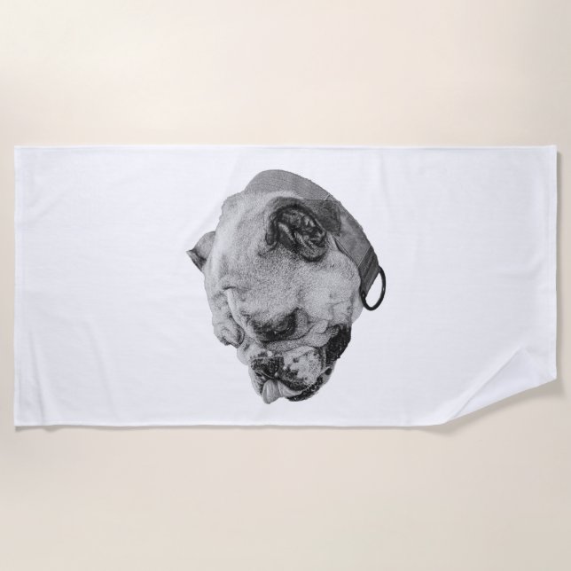 Warm Shoreline Calm Beach Towel (Front)