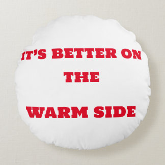 Warm side Cool side Round Cushion