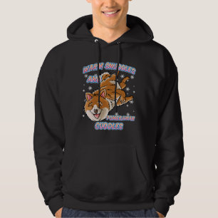 Warm Snuggles And Pomeranian Cuddles Dog Christmas Hoodie