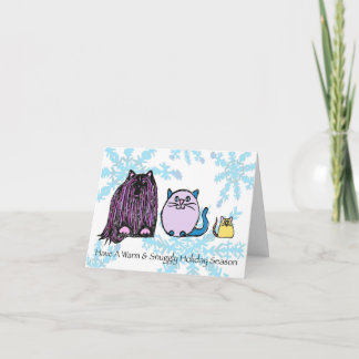 warm & snuggly holiday season - holiday card
