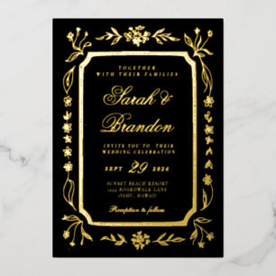 Warm Solid Colour Minimalist Script Wedding