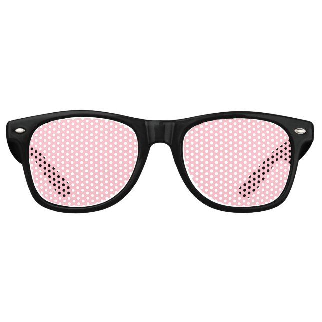 Warm Solid Pink Retro Sunglasses (Front)