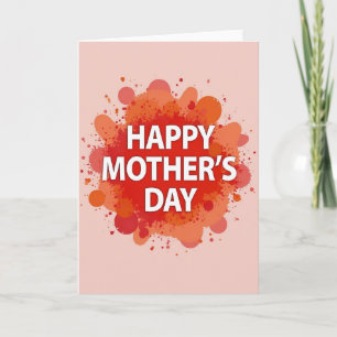 Warm Splash Mothers Day Card