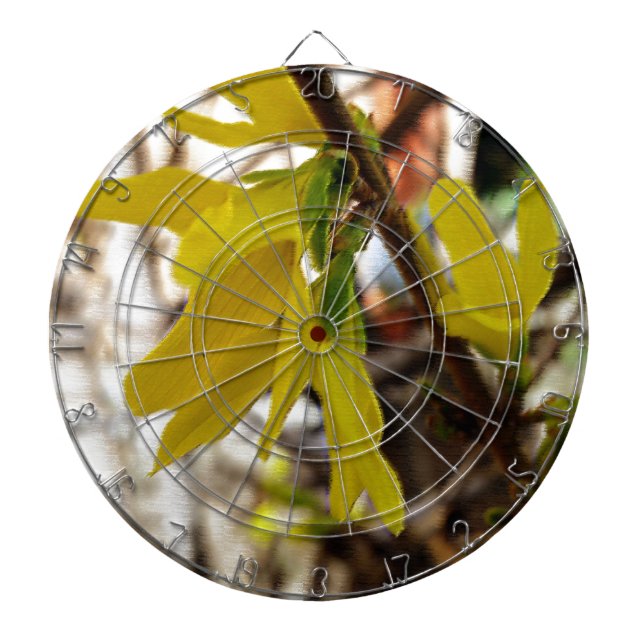 warm spring colours dartboard (Front)