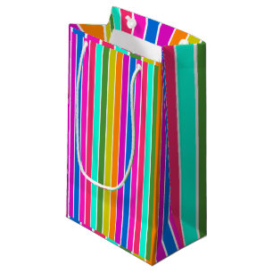 Warm Spring Stripes Small Gift Bag