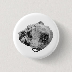 Warm Steady Look 3 Cm Round Badge