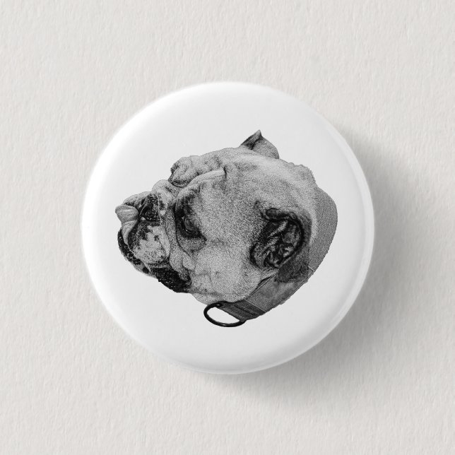 Warm Steady Look 3 Cm Round Badge (Front)