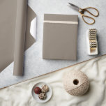 Warm Stone Brown Solid Colour Wrapping Paper<br><div class="desc">Solid colour wrapping paper in a huge variety of colours for all your wedding and shower gifts.
The colours for 2025 are dark and bold and this is what you will find in my latest designs with colour names from various design companies.</div>