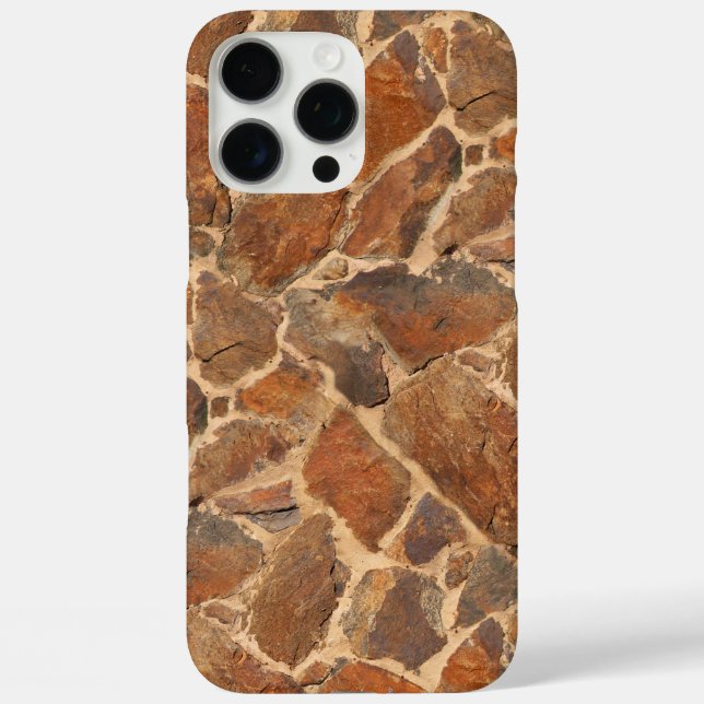 Warm Stonewall Pattern Golden Case-Mate iPhone Case (Back)
