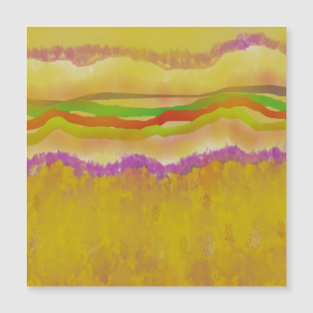 Warm Sun and Corn art design abstract Postcard (Front)