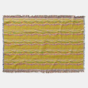 Warm Sun and Corn art design abstract Throw Blanket