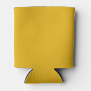 Warm Sunflower Solid Colour Can Cooler