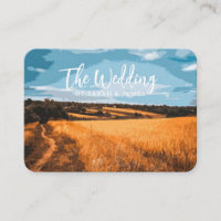 Warm Sunlit Golden Field Summer Save the Date