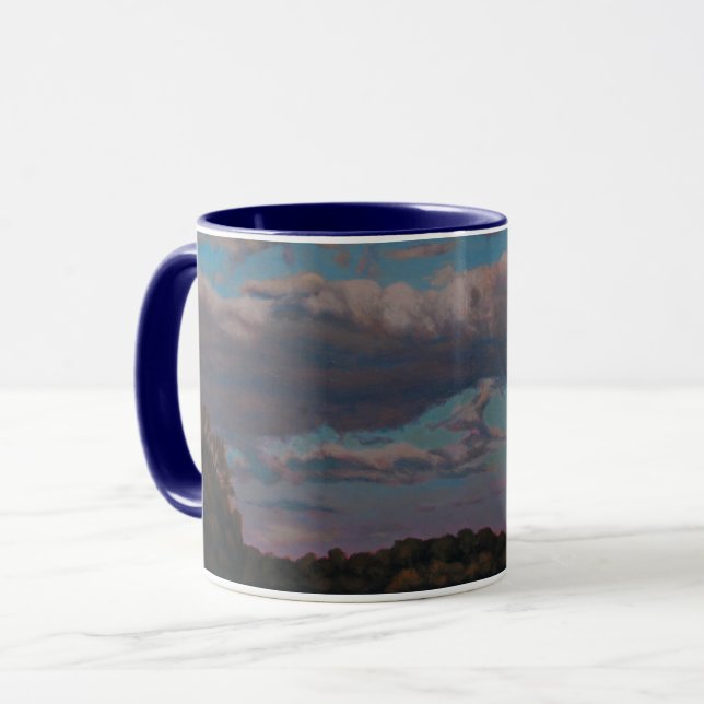 Warm Sunset Over the River Road Mug (Front Left)