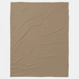 Warm Taupe Fleece Blanket