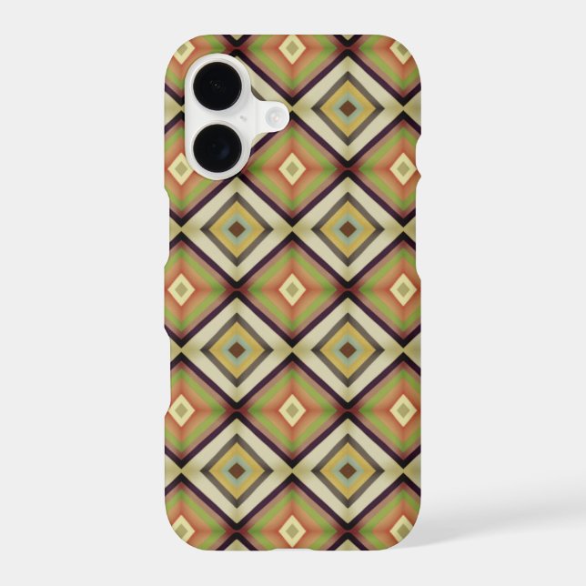 Warm Tones Groovy Geometric  (Back)