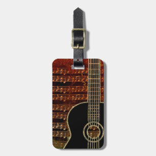 Warm Tones Guitar ID280 Luggage Tag