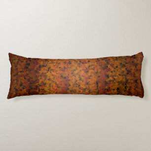 Warm tones mosaic style design body cushion