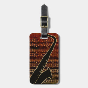 Warm Tones Saxophone ID280 Luggage Tag