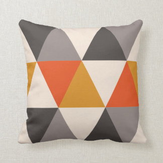 Warm Triangles Cushion