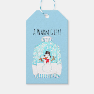Warm Ugly Christmas Sweater Gift Tags