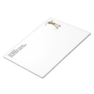 Warm Up for Golfing Personal Lady Golfer Notepad