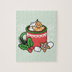 Warm Up with Snow Fall Cocoa Calls - Winter Drink Jigsaw Puzzle