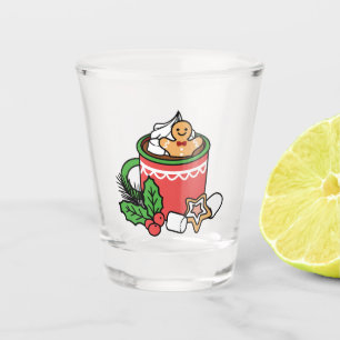 Warm Up with Snow Fall Cocoa Calls - Winter Drink Shot Glass