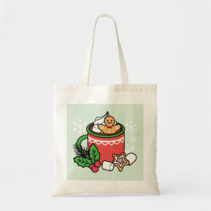 Warm Up with Snow Fall Cocoa Calls - Winter Drink Tote Bag