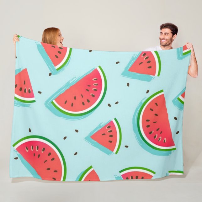Warm Watermelon 60x80 Fleece Blanket (In Situ)