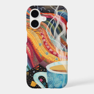 Warm Waves Morning Brew – Vibrant Coffee Art