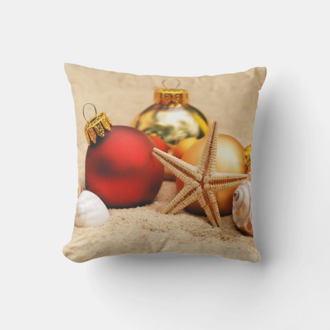 Warm Weather Christmas Cushion (Front)
