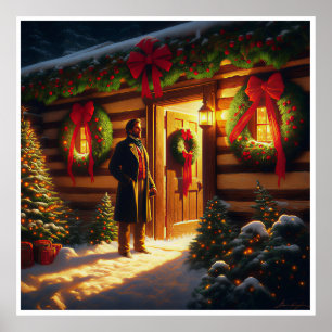 Warm Welcome: Eastman Johnson Holiday Glow Poster