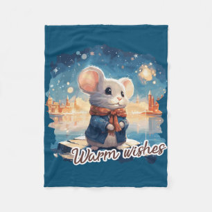 warm welcome fleece blanket