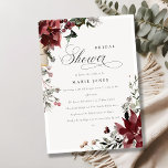 Warm Winter Festive Foliage Bridal Shower Invite<br><div class="desc">If you need any further customisation please feel free to message me on yellowfebstudio@gmail.com.</div>