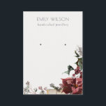 Warm Winter Festive Foliage Stud Earring Display  Business Card<br><div class="desc">If you need any further customisation please feel free to message me on yellowfebstudio@gmail.com.</div>