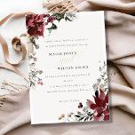 Warm Winter Festive Foliage Vow Renewal Invite<br><div class="desc">If you need any further customisation please feel free to message me on yellowfebstudio@gmail.com.</div>