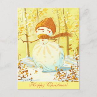Warm Winter Holiday Postcard