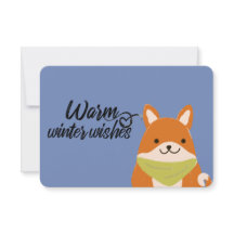 warm winter wishes card