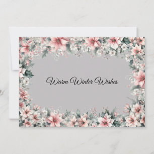 Warm Winter Wishes Christmas Card