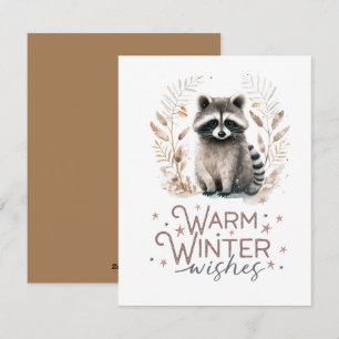 Warm Winter Wishes  Holiday Card