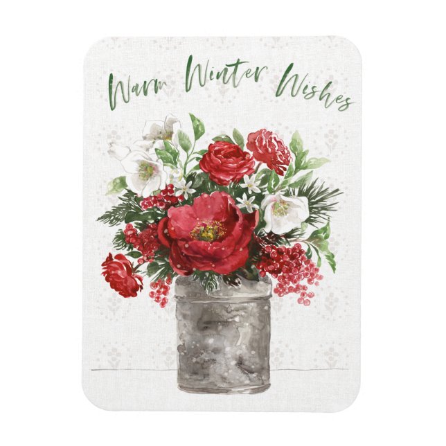 Warm Winter Wishes Magnet (Vertical)