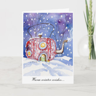 "Warm Winter Wishes" Notecard