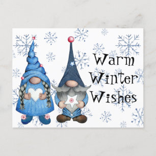 Warm Winter Wishes Postcard