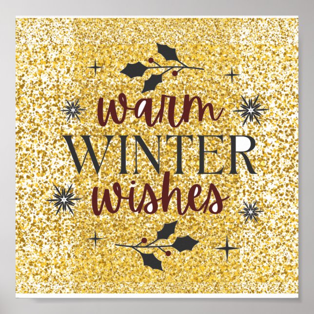 Warm Winter Wishes Poster (Front)