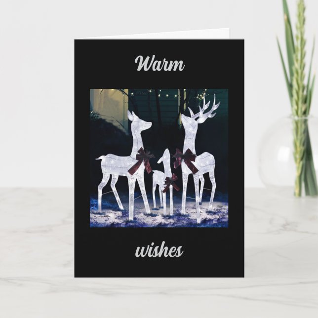 "WARM WISHES" AT CHRISTMAS TIME FOR YOU CARD (Front)